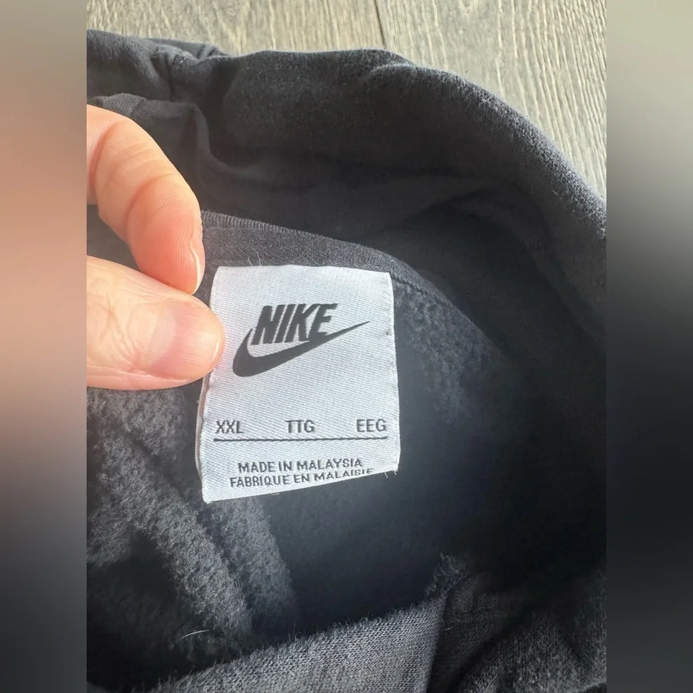 Nike Hooded Sweatshirt in Black Size XXL